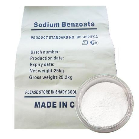 Productos de benzoato de sodio USP Antioxidante para Pickles Proveedor en Cosmetics