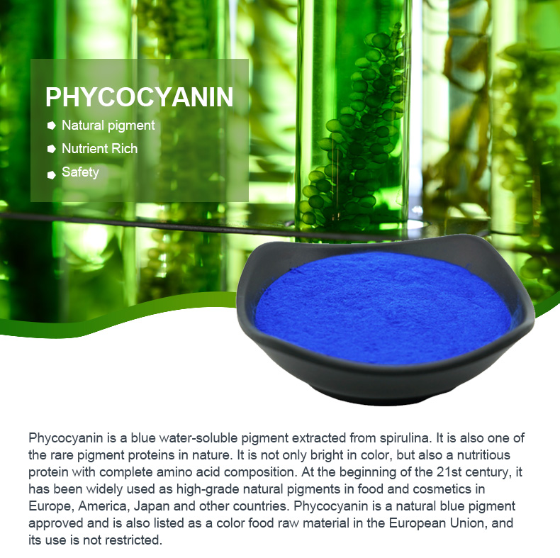 Polvo azul natural de la ficocianina de Spirulina E18 del pigmento del color de la categoría alimenticia