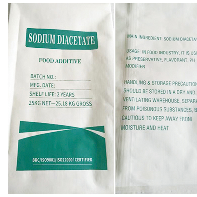 Aditivo alimentario en polvo de diacetato de sodio de grado alimenticio conservante cas 126-96-5