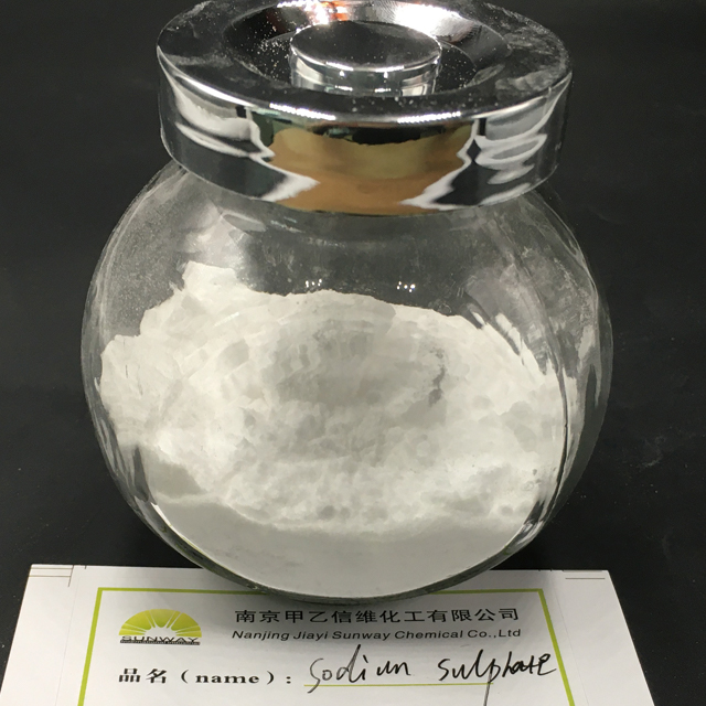 Sulfato de sodio cristalino Anhidro Na2SO4 polvo cristalino incoloro en pureza a granel 99% comprar del fabricante